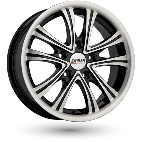 Disla Evolution W6.5 R15 PCD5x100 ET35 DIA67.1 Black Diamond